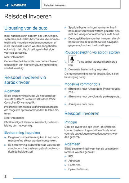 2022-2023 BMW i7 Infotainment Manual | Dutch