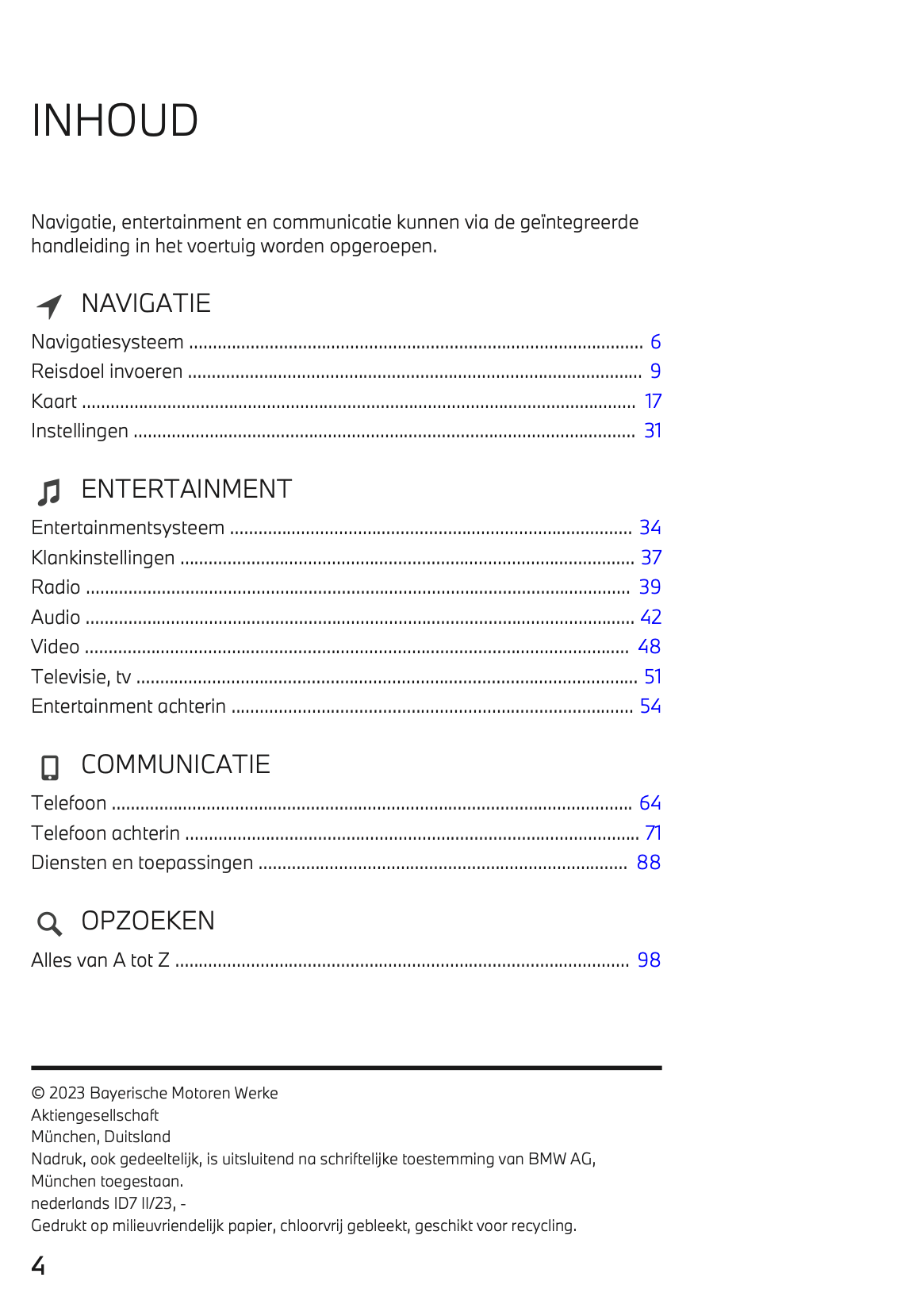 2023 BMW 1 Series Infotainment Manual | Dutch