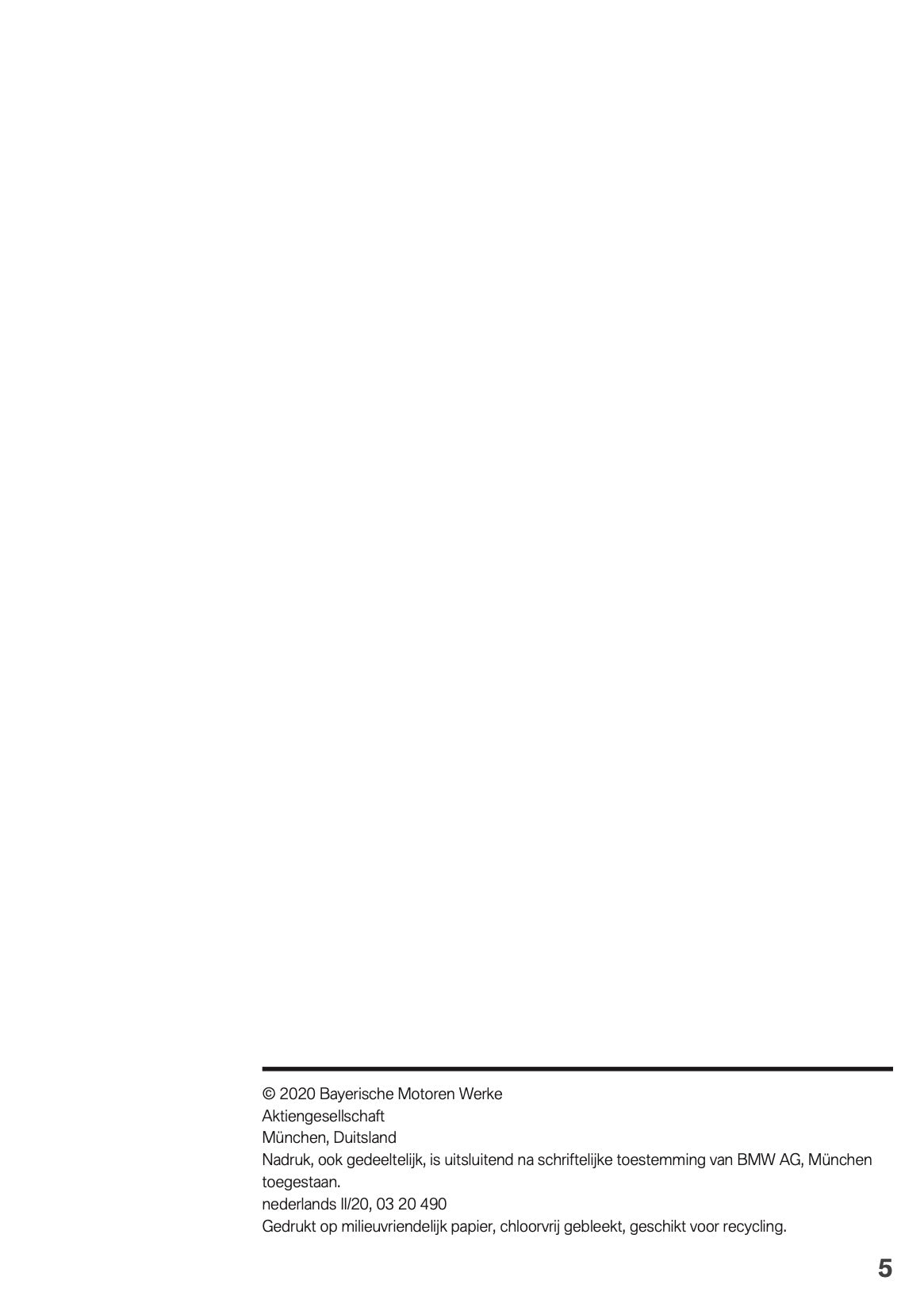 2020 BMW X3 Plug-in-Hybrid Infotainment Manual | Dutch