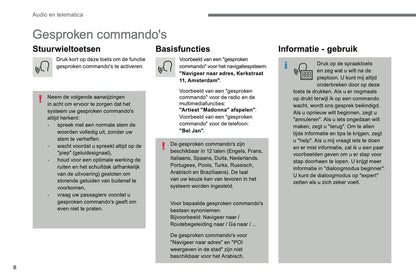 2016-2018 Citroën C4 Picasso/Grand C4 Picasso Infotainment Manual | Dutch