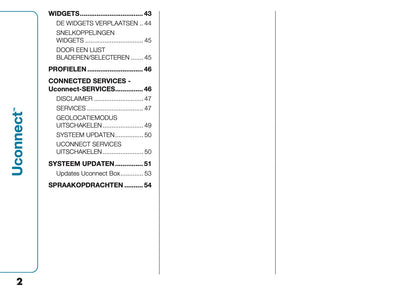 2021-2022 Fiat 500e Uconnect Infotainment Manual | Dutch