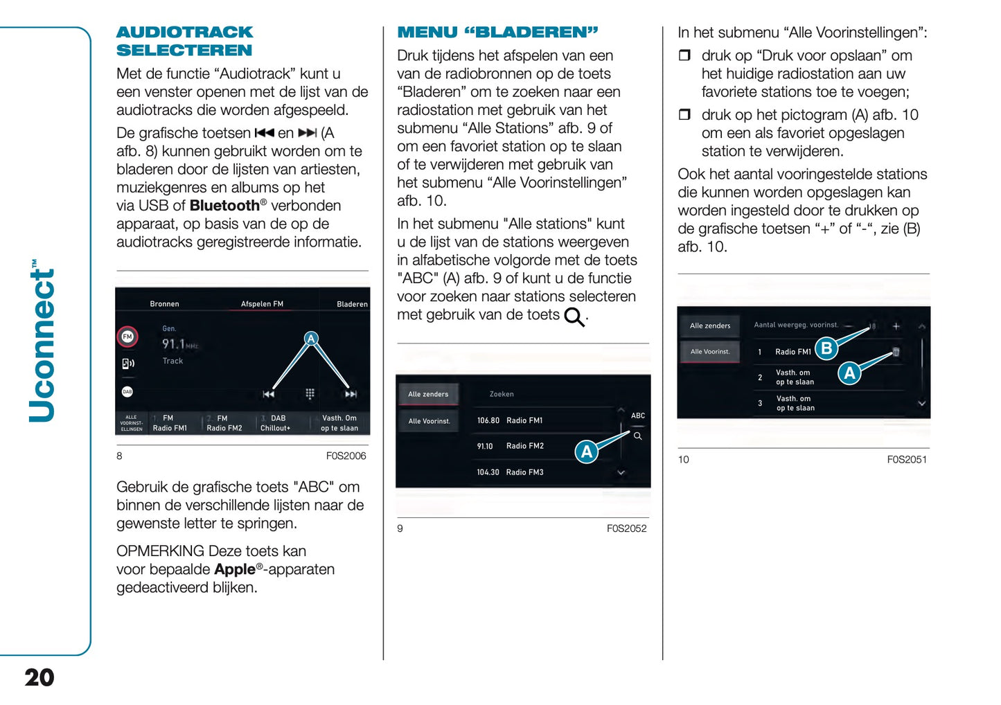 2021-2022 Fiat 500e Uconnect Infotainment Manual | Dutch