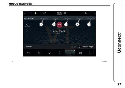 2021-2025 Jeep Compass Uconnect Nav Infotainment Manual | Dutch
