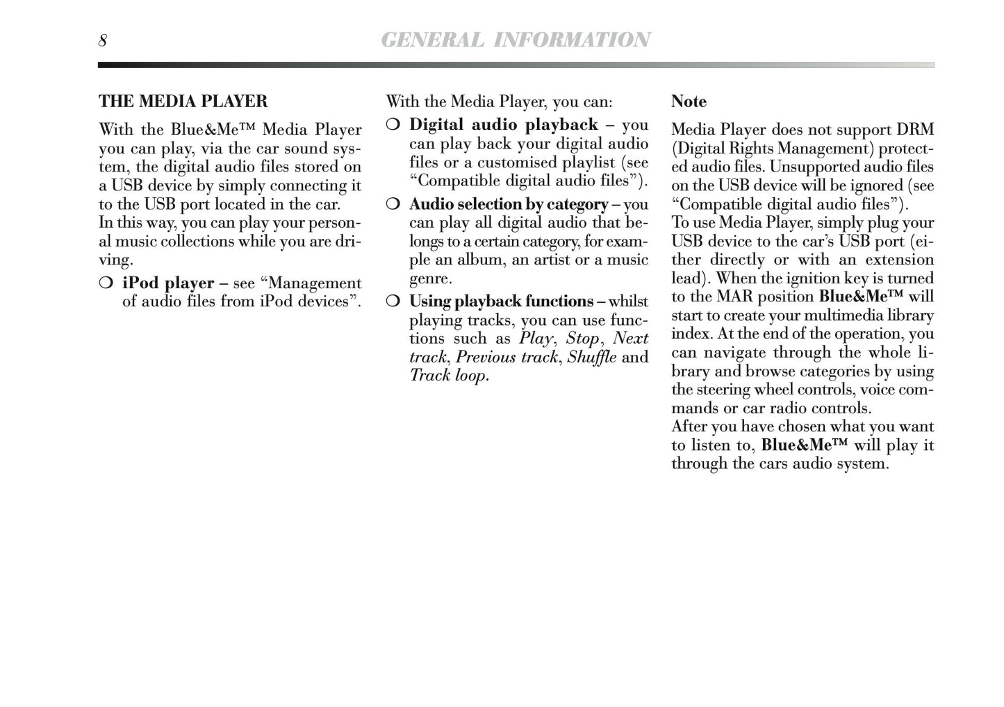 2011-2013 Lancia Delta Blue&Me Instant Nav Manual | English