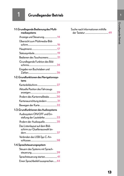 2025-2026 Lexus LBX Navigation Manual | German