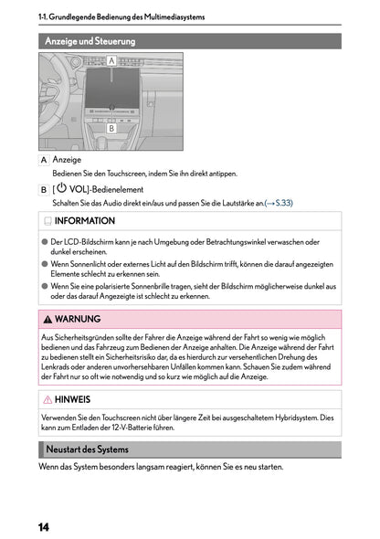 2025-2026 Lexus LBX Navigation Manual | German