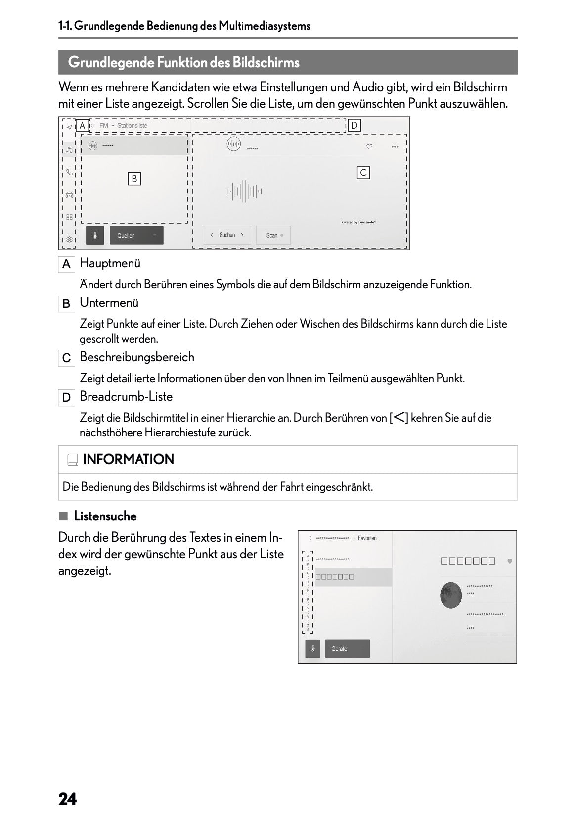 2025-2026 Lexus LBX Navigation Manual | German