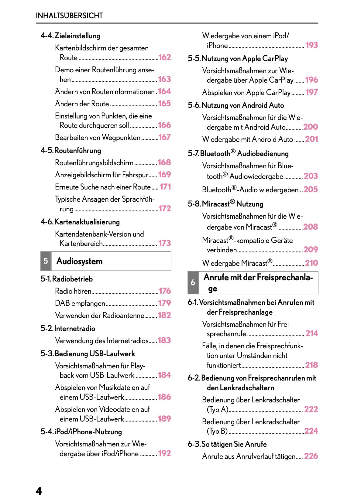 2025-2026 Lexus LBX Navigation Manual | German