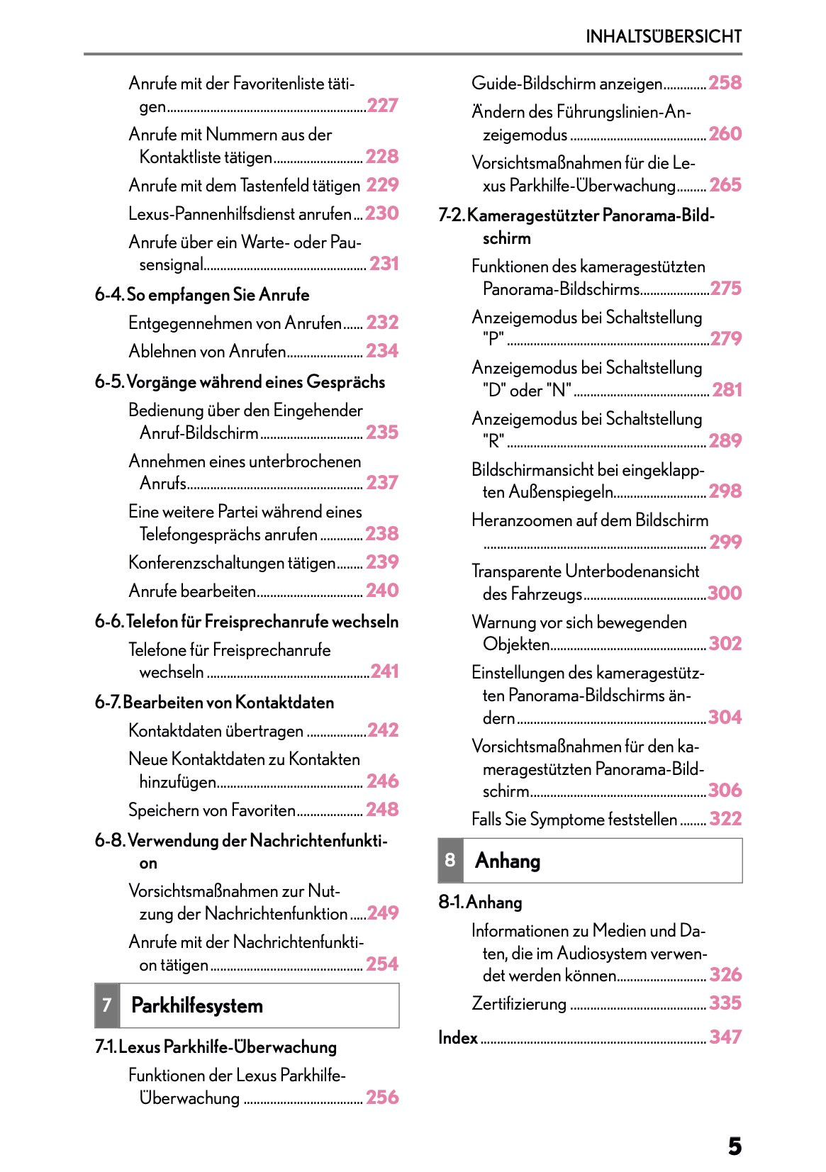 2025-2026 Lexus LBX Navigation Manual | German