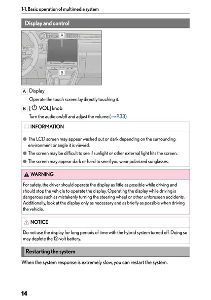 2025-2026 Lexus LBX Navigation Manual | English
