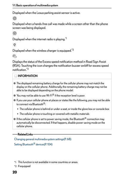 2025-2026 Lexus LBX Navigation Manual | English