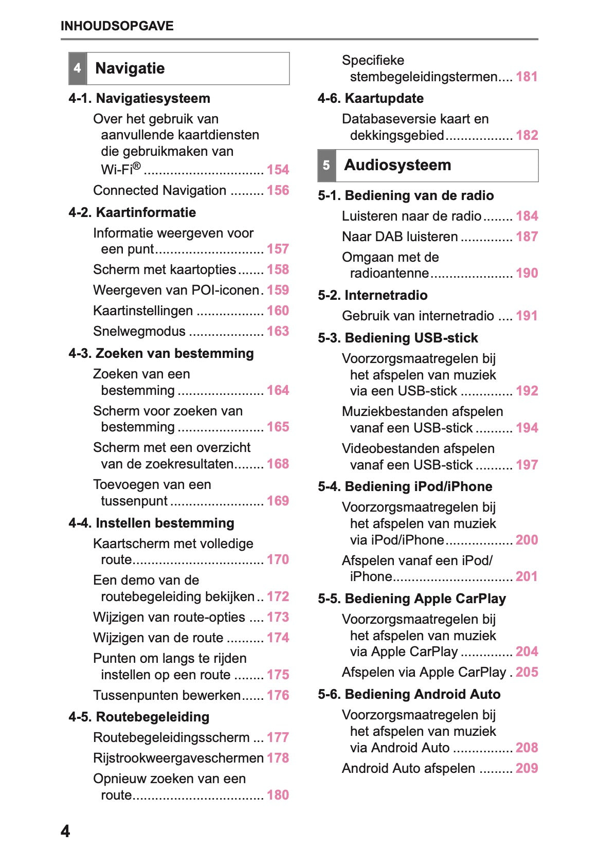 2025-2026 Lexus LBX Navigation Manual | Dutch
