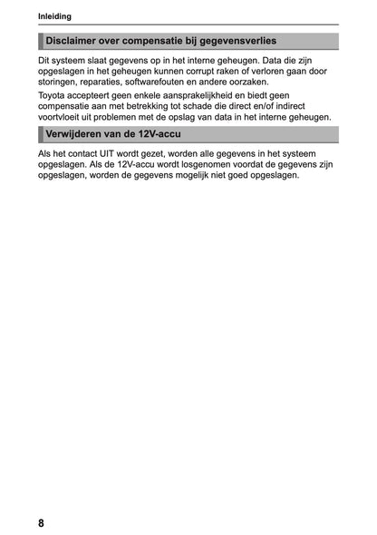 2025-2026 Lexus LBX Navigation Manual | Dutch