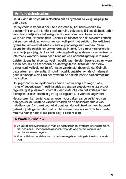 2025-2026 Lexus LBX Navigation Manual | Dutch