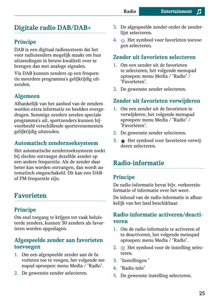 2025-2026 Mini Cooper Infotainment Manual | Dutch