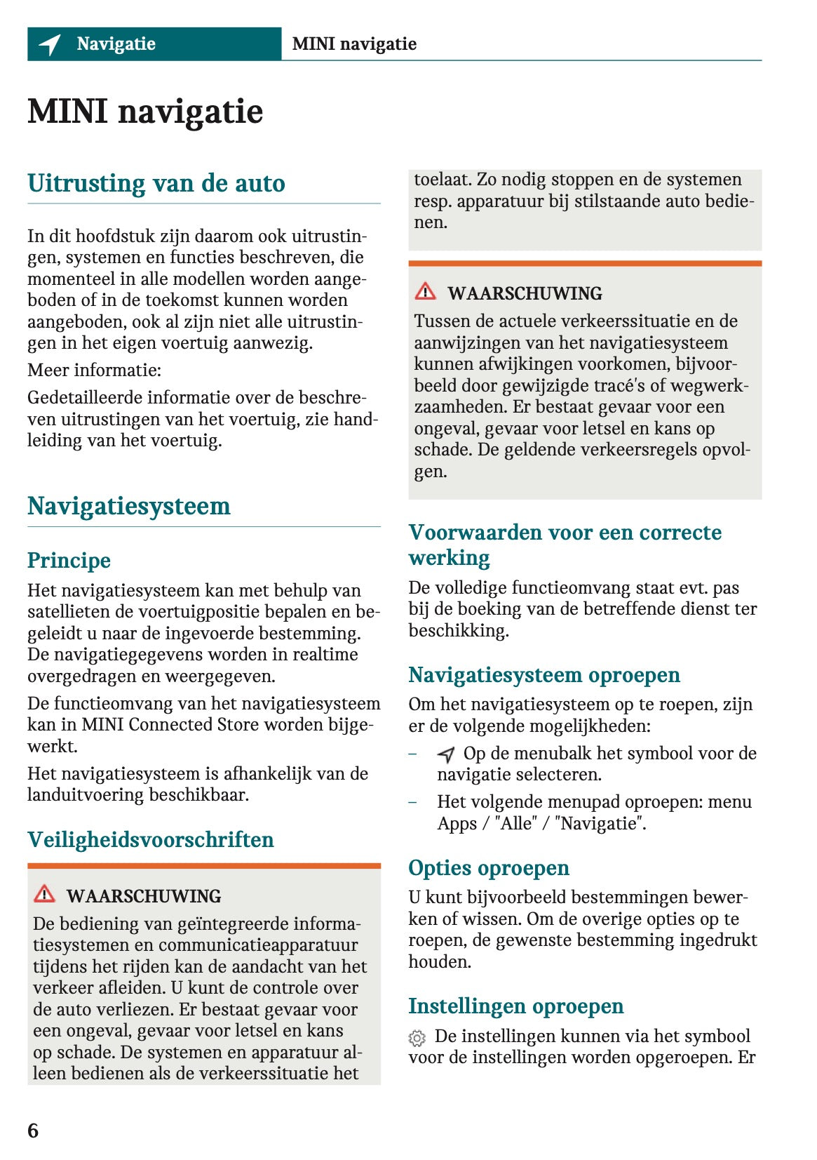 2025-2026 Mini Cooper Infotainment Manual | Dutch