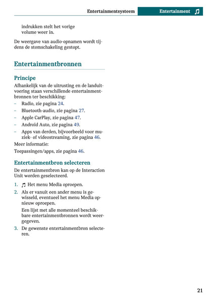 2025-2026 Mini Countryman Infotainment Manual | Dutch
