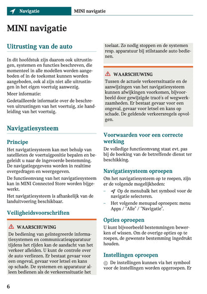 2025-2026 Mini Countryman Infotainment Manual | Dutch