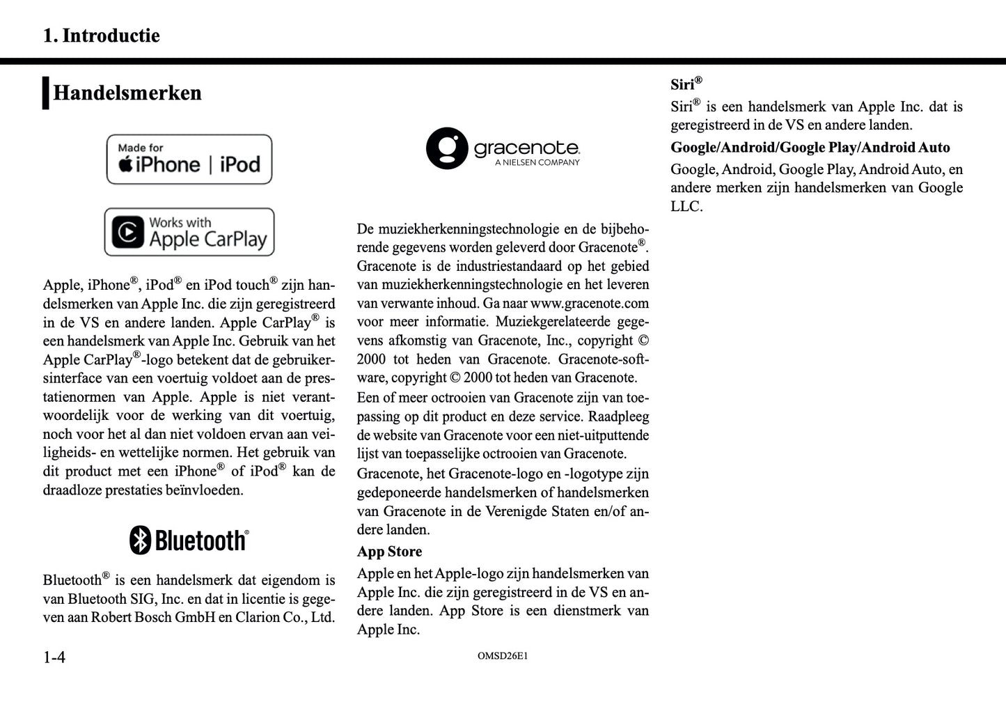 2026 Mitsubishi Outlander PHEV Smartphone Link Display Audio Manual | Dutch