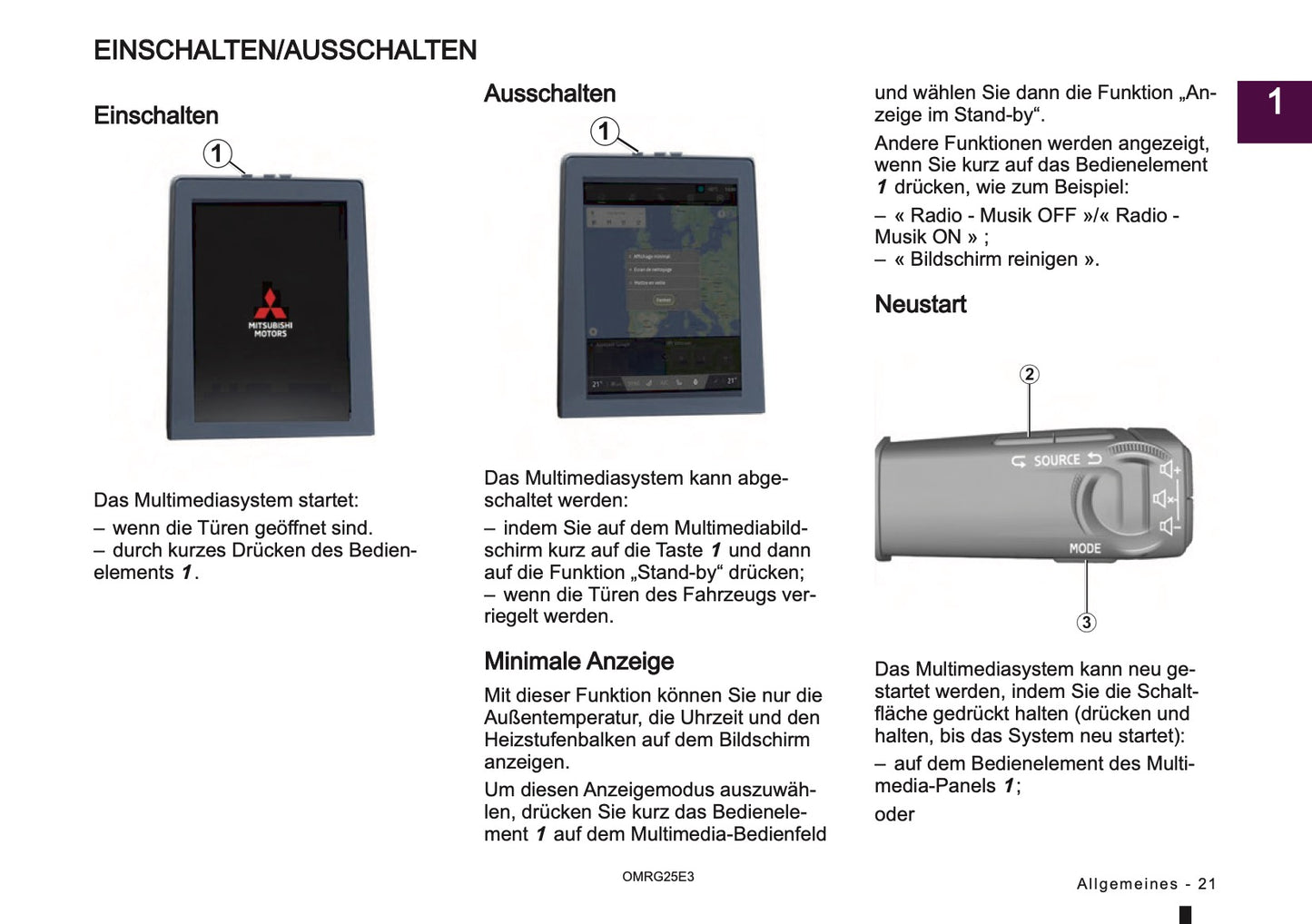 2025 Mitsubishi Smartphone Link Display Audio Manual | German