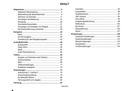 2025 Mitsubishi Smartphone Link Display Audio Manual | German