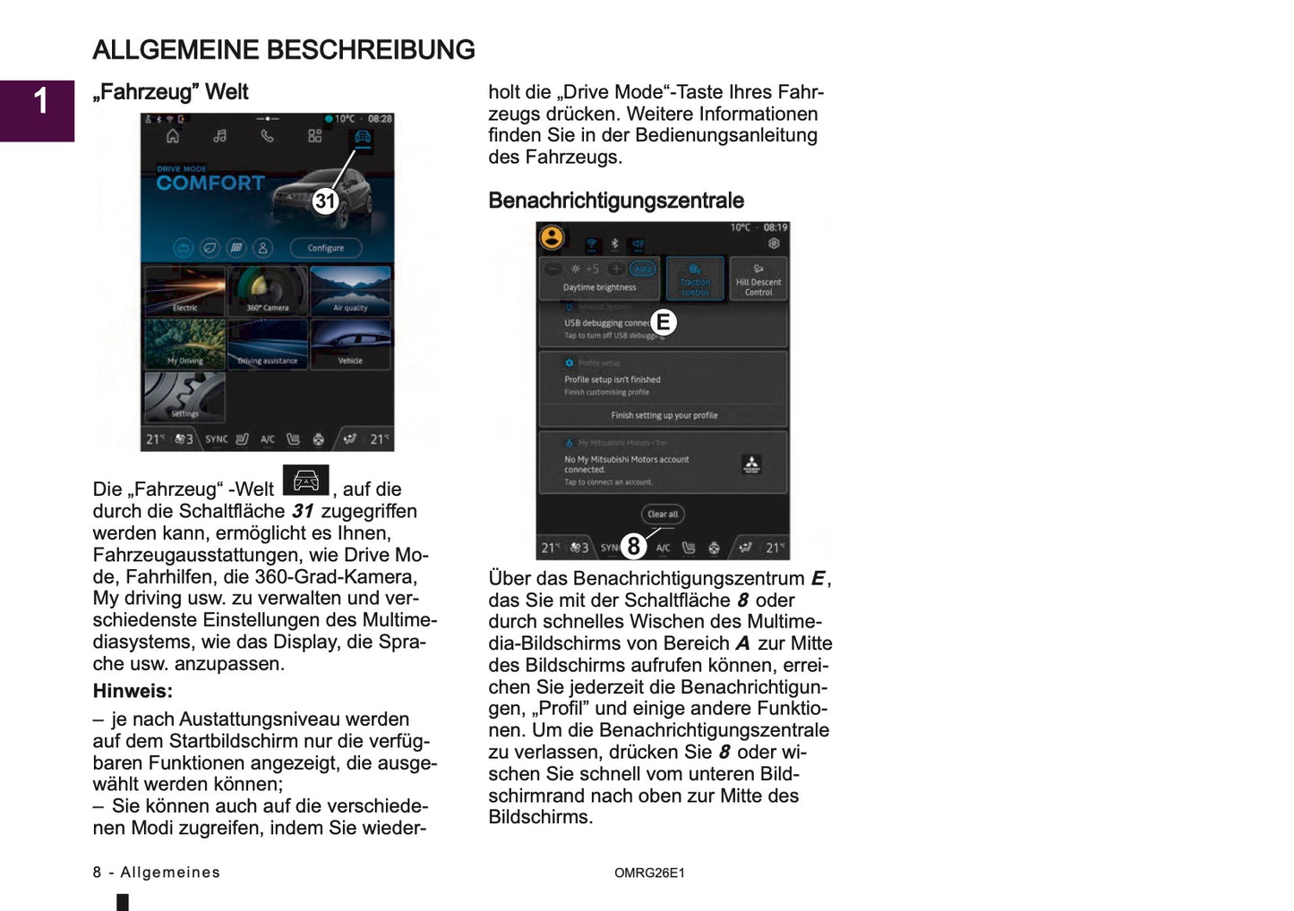 2026 Mitsubishi Smartphone Link Display Audio Manual | German