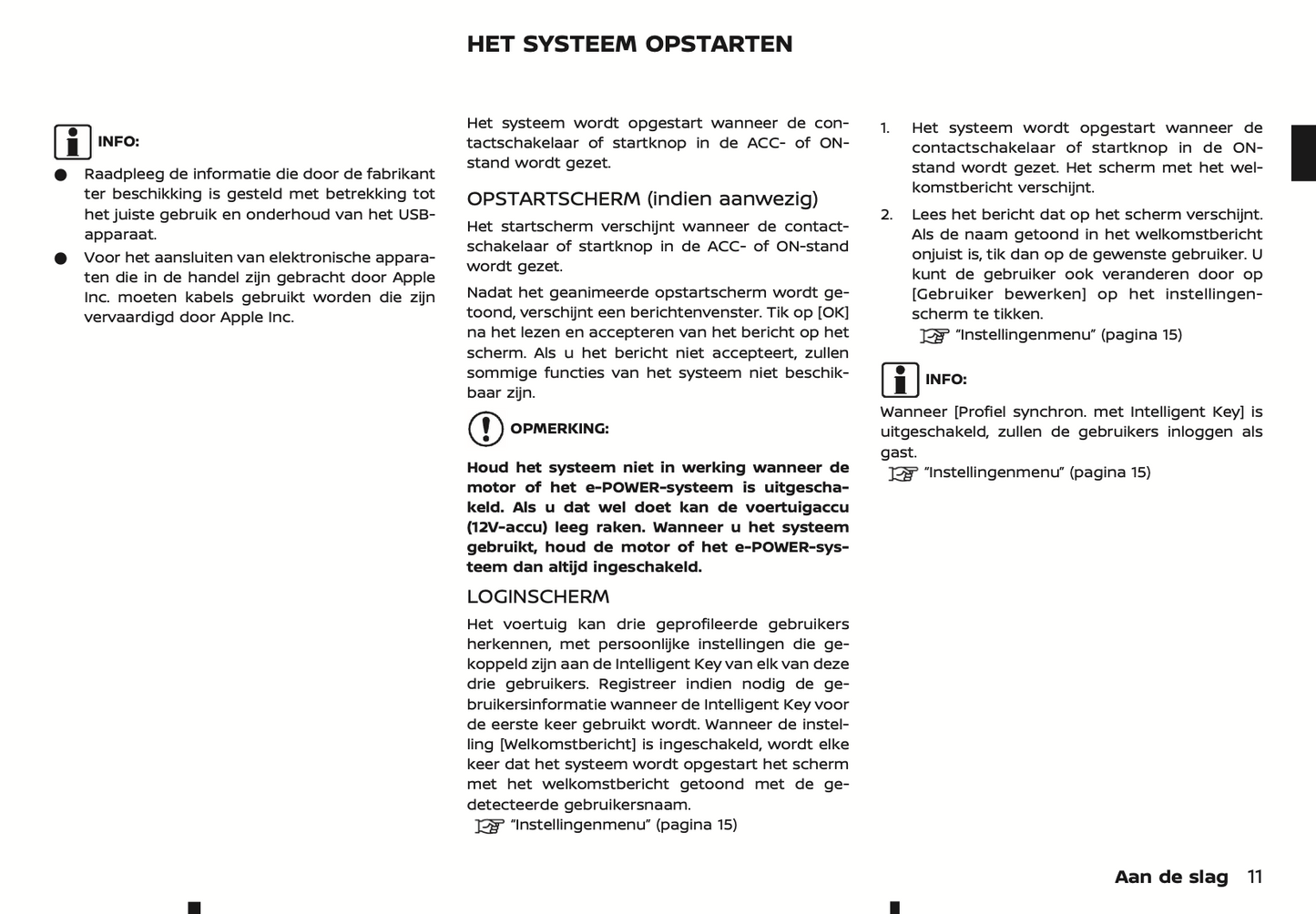 2022-2024 Nissan Connect Type A Infotainment Handleiding | Nederlands