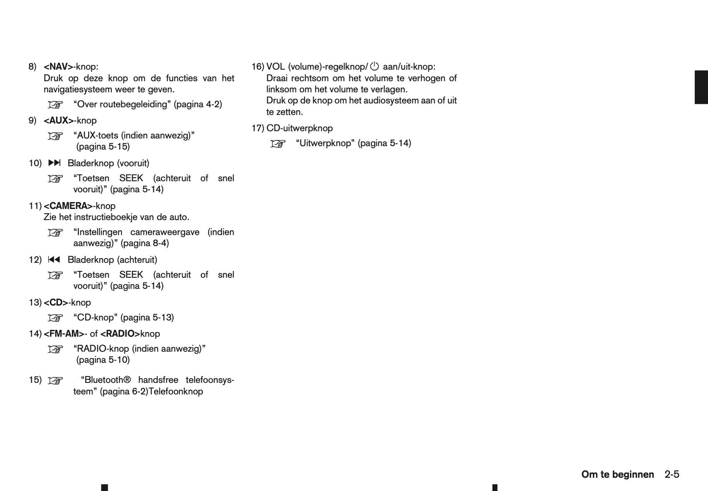2016-2018 Nissan Connect Infotainment Handleiding | Nederlands