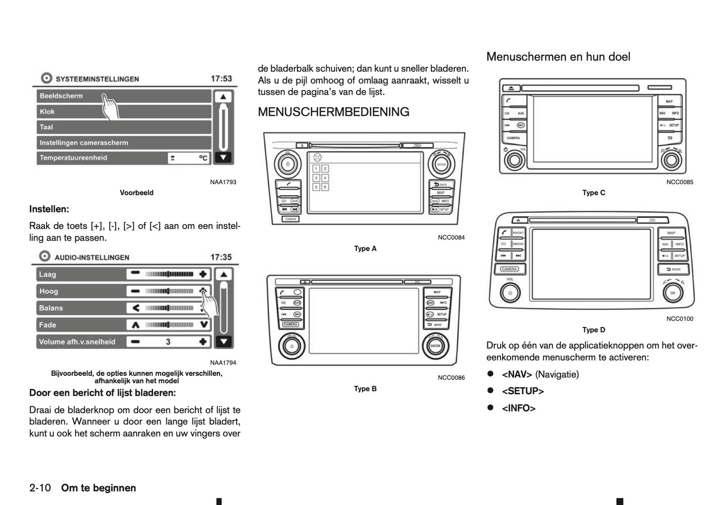2016-2018 Nissan Connect Infotainment Handleiding | Nederlands