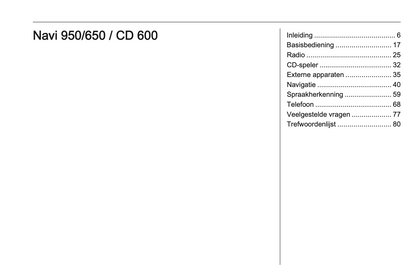 2016 Opel Cascada Infotainment Manual | Dutch