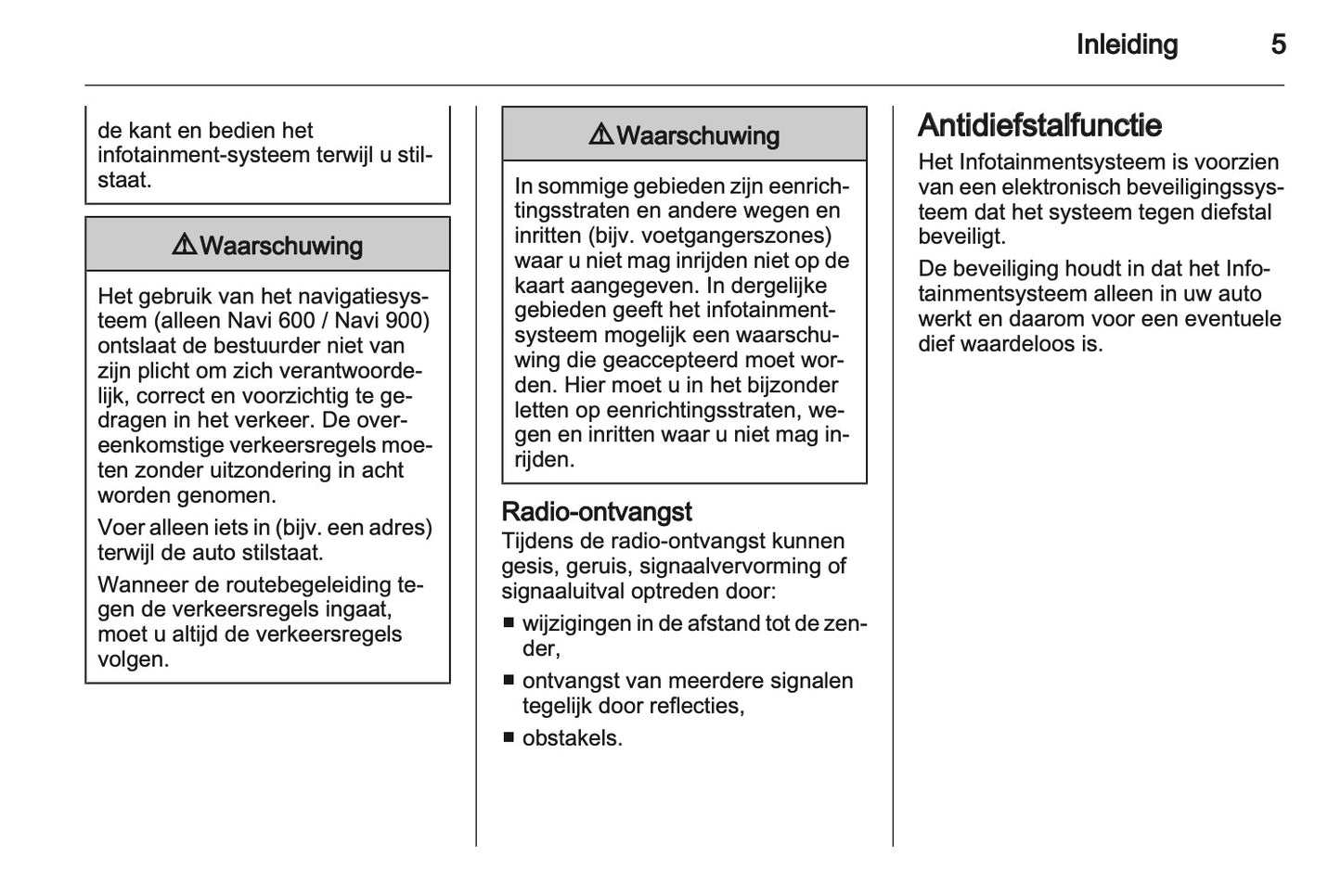 2012 Opel Meriva Infotainment Manual | Dutch
