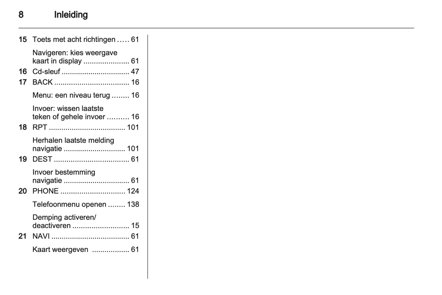 2012 Opel Meriva Infotainment Manual | Dutch