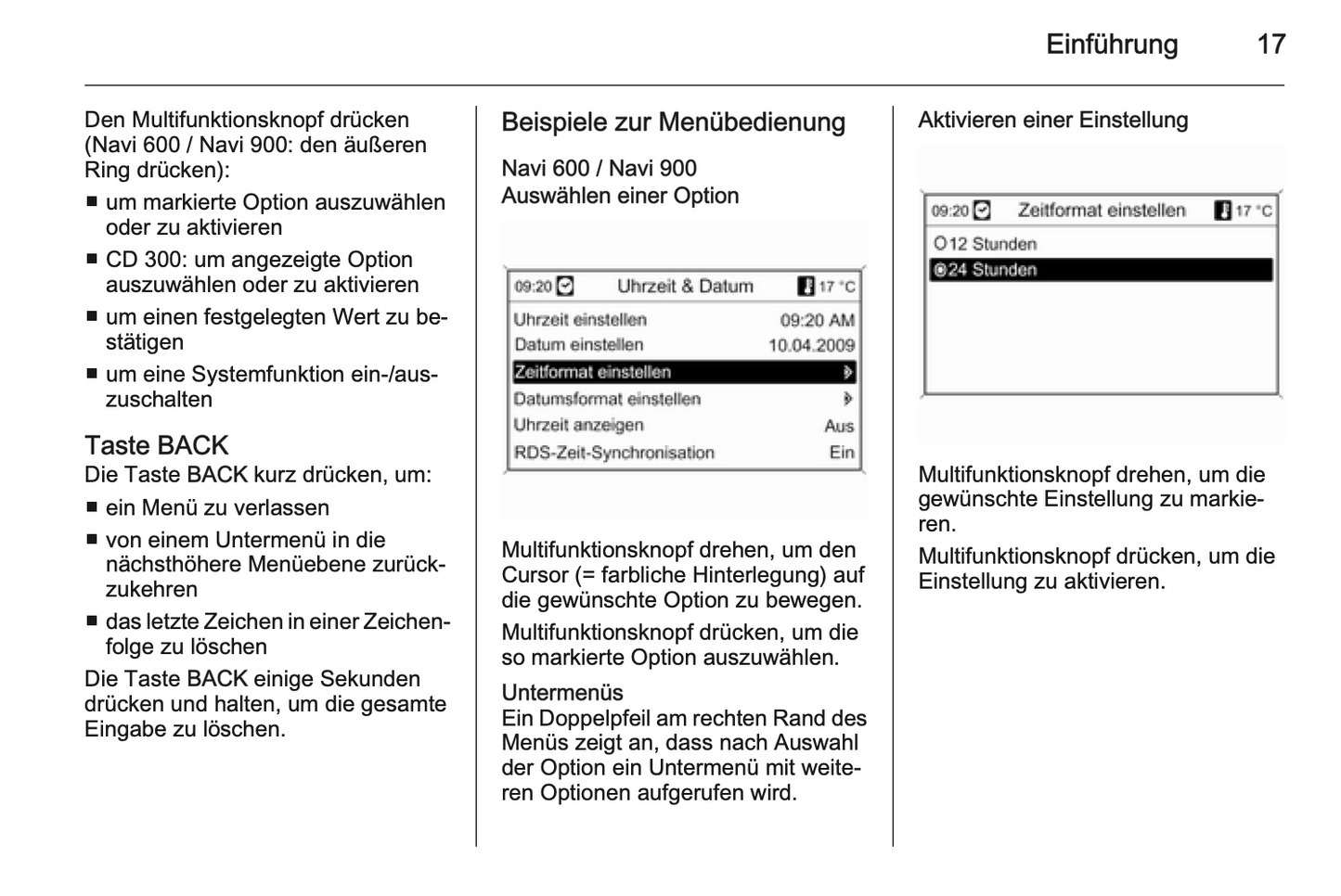 2012 Opel Zafira Tourer Infotainment-Handbuch | Deutsch