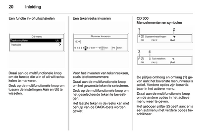 2013 Opel Zafira Tourer Infotainment Manual | Dutch