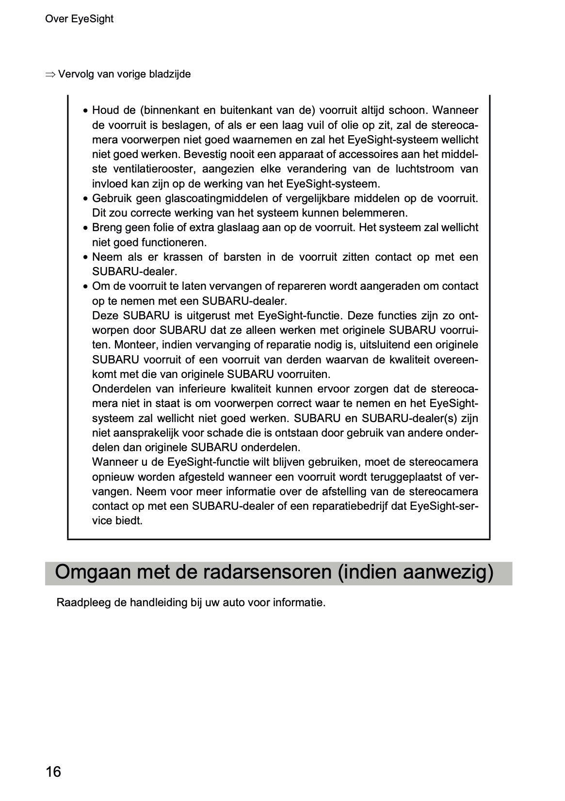 2022 Subaru Outback EyeSight Manual | Dutch