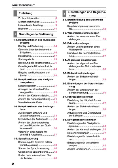 2025-2026 Toyota Aygo X Navigation Manual | German