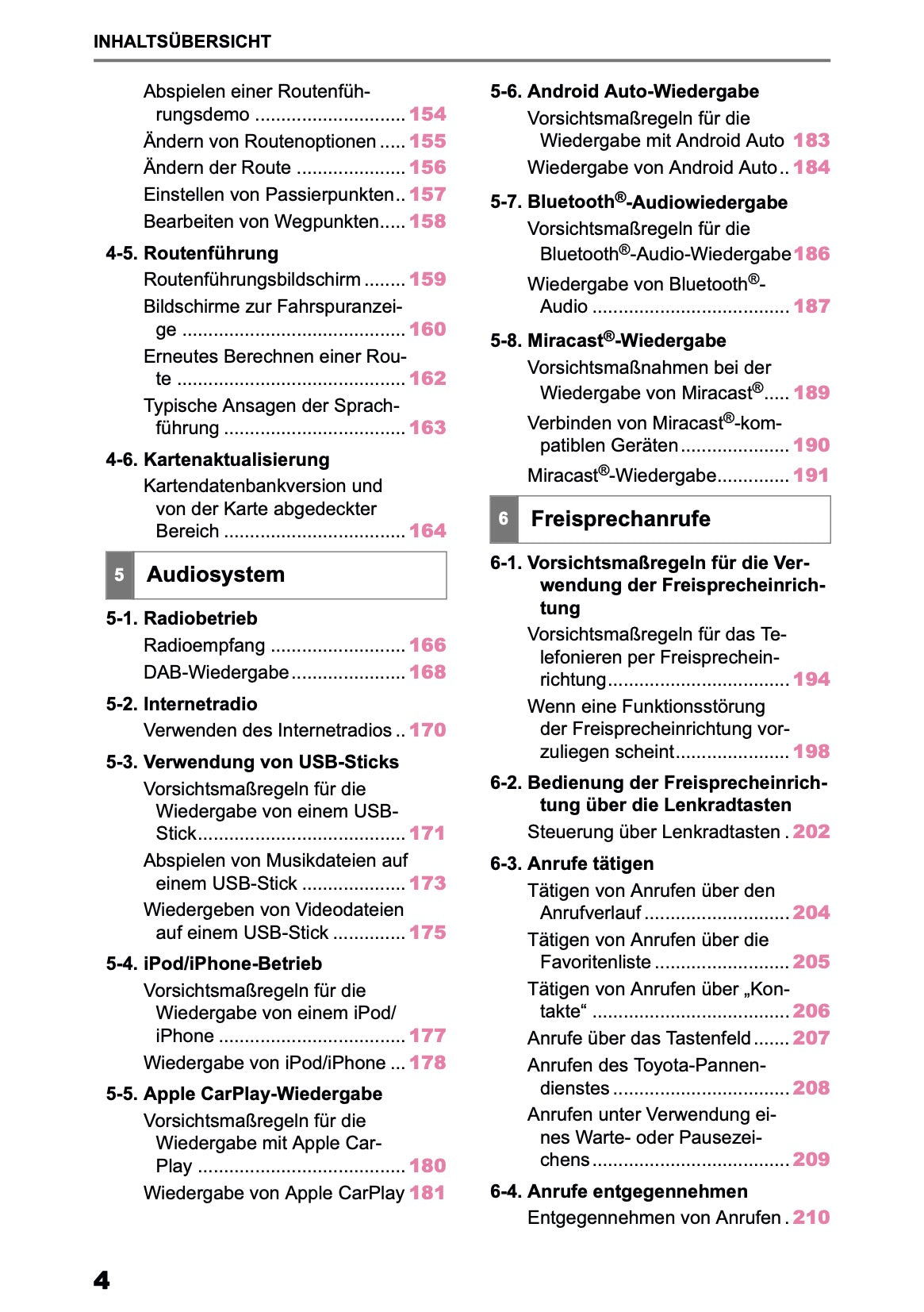 2025-2026 Toyota Aygo X Navigation Manual | German