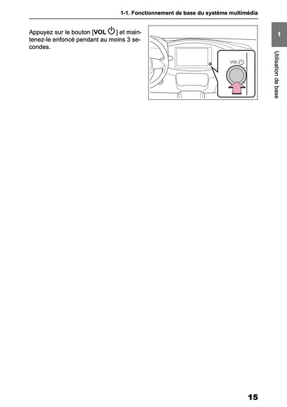 2025-2026 Toyota Aygo X Navigation Manual | French