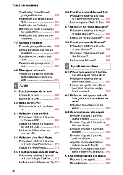 2025-2026 Toyota Aygo X Navigation Manual | French