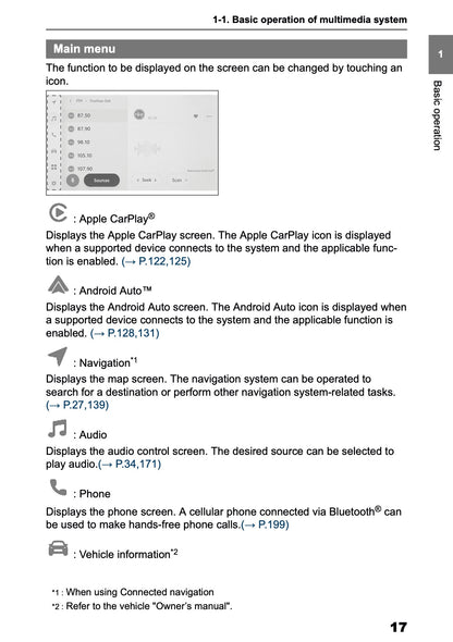 2025-2026 Toyota Aygo X Navigation Manual | English