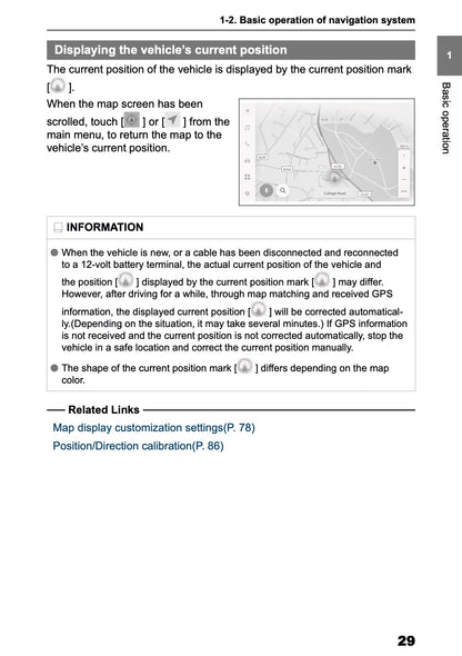 2025-2026 Toyota Aygo X Navigation Manual | English