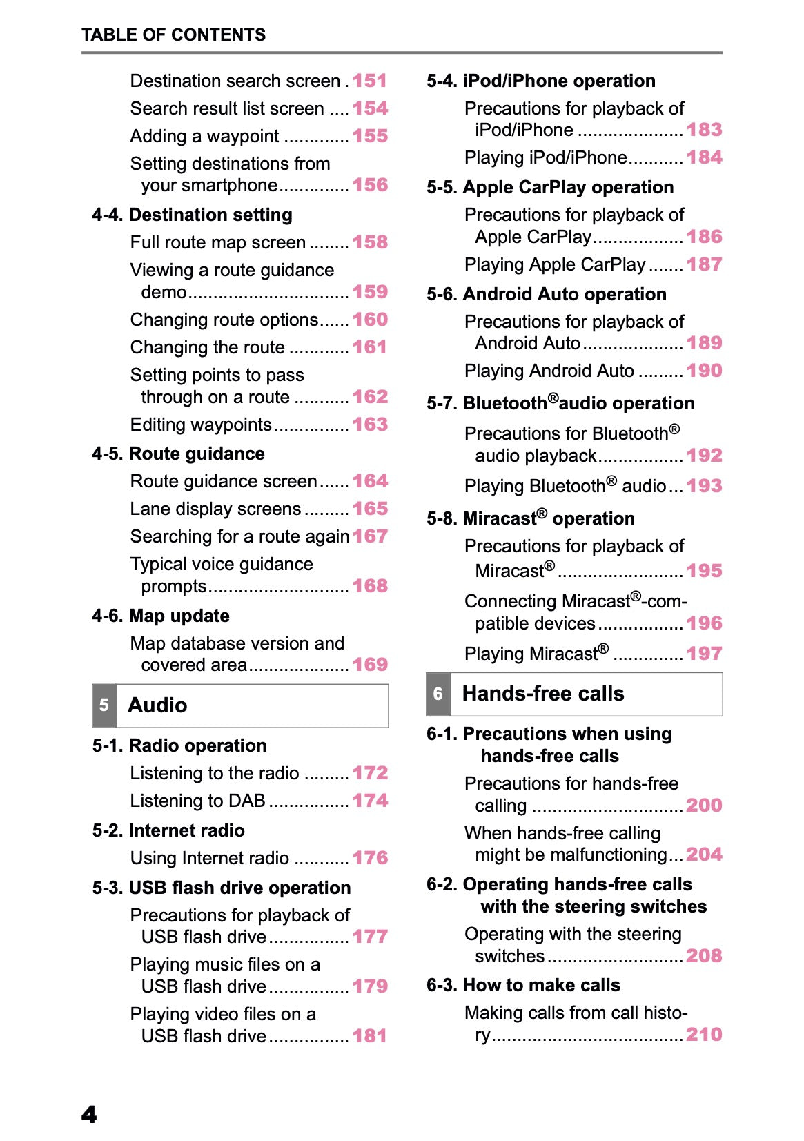 2025-2026 Toyota Aygo X Navigation Manual | English