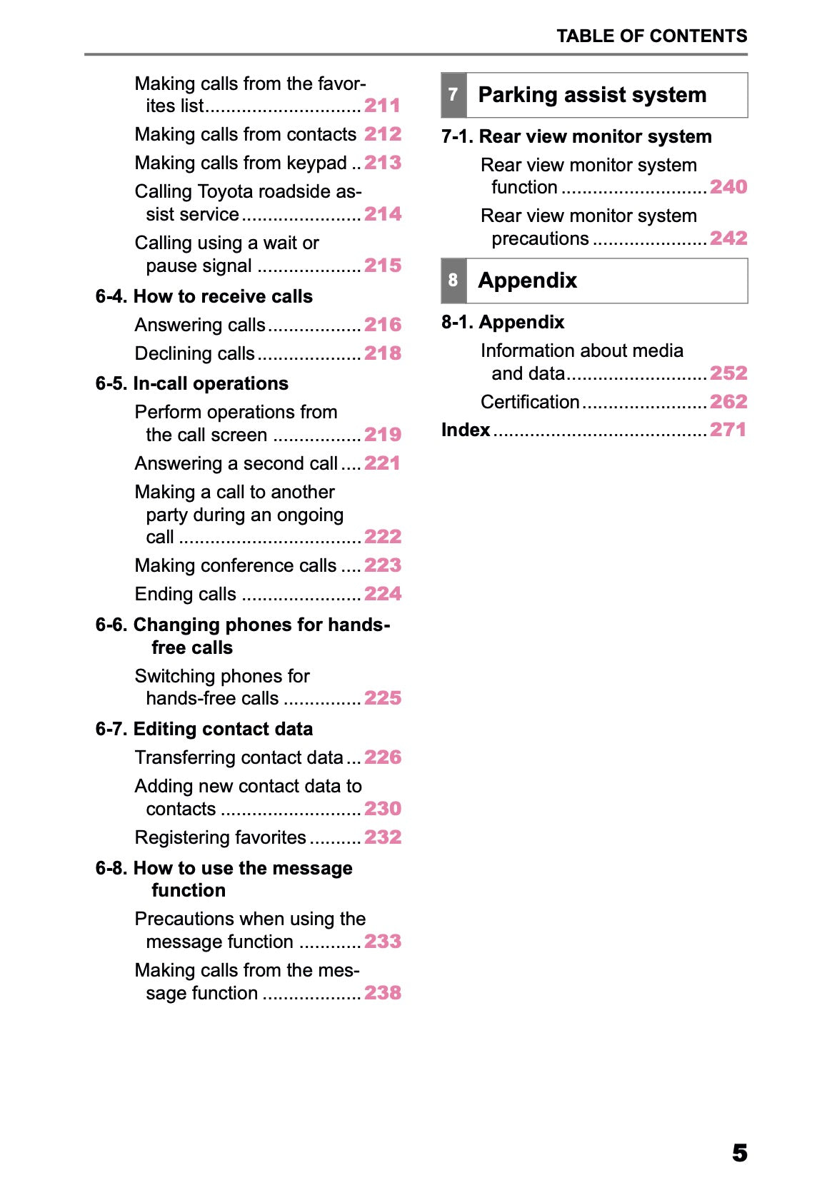 2025-2026 Toyota Aygo X Navigation Manual | English