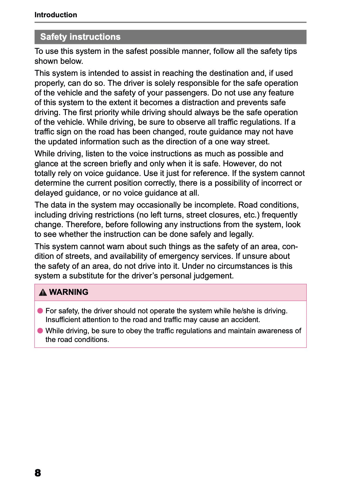 2025-2026 Toyota Aygo X Navigation Manual | English