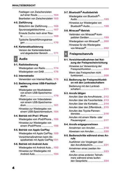 2025-2026 Toyota bZ4X Navigation Manual | German