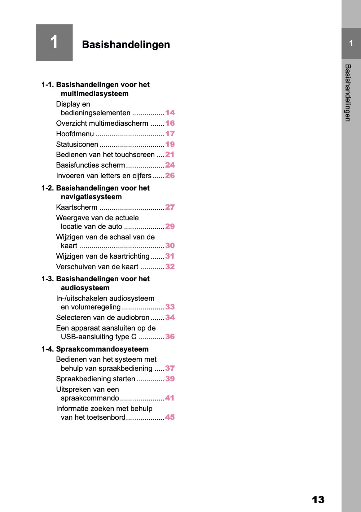 2025-2026 Toyota bZ4X Navigatie Handleiding | Nederlands