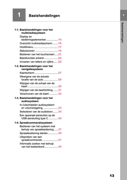 2025-2026 Toyota bZ4X Navigatie Handleiding | Nederlands