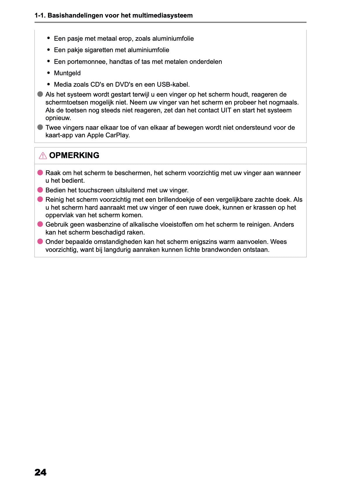 2025-2026 Toyota C-HR HEV/PHEV Navigation Manual | Dutch