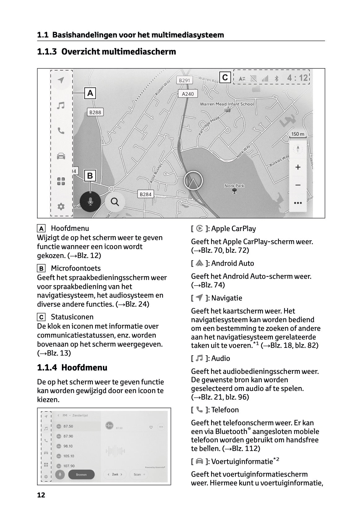 2022-2023 Toyota RAV4 Plug-in-Hybrid Navigation Manual | Dutch