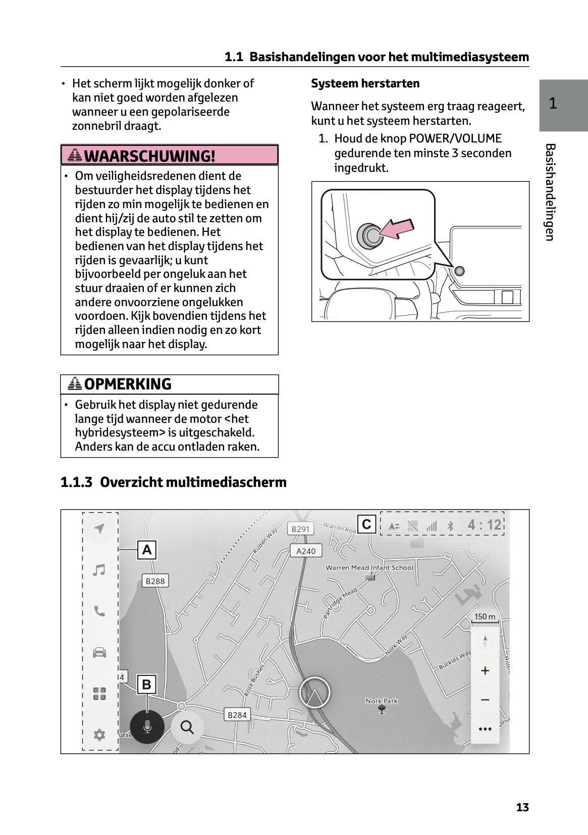 2024-2025 Toyota RAV4 Hybrid Navigatie Handleiding | Nederlands